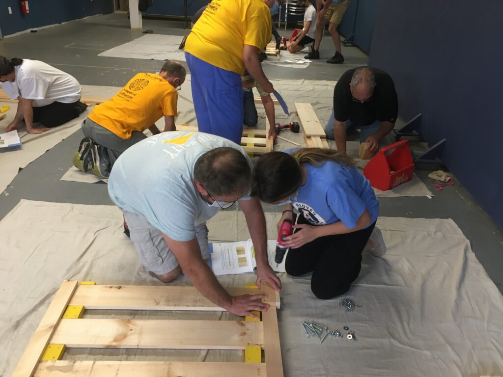 Bed Making for the Homeless - Service Project! - It was Awesome!!!