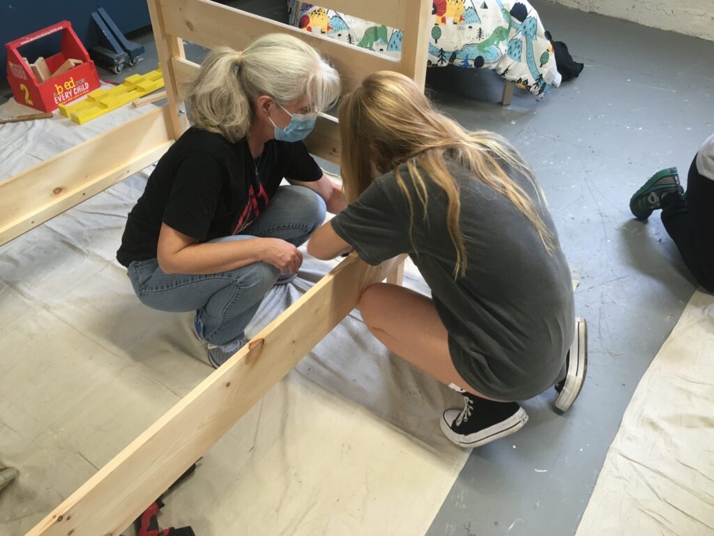 Bed Making for the Homeless - Service Project! - It was Awesome!!!