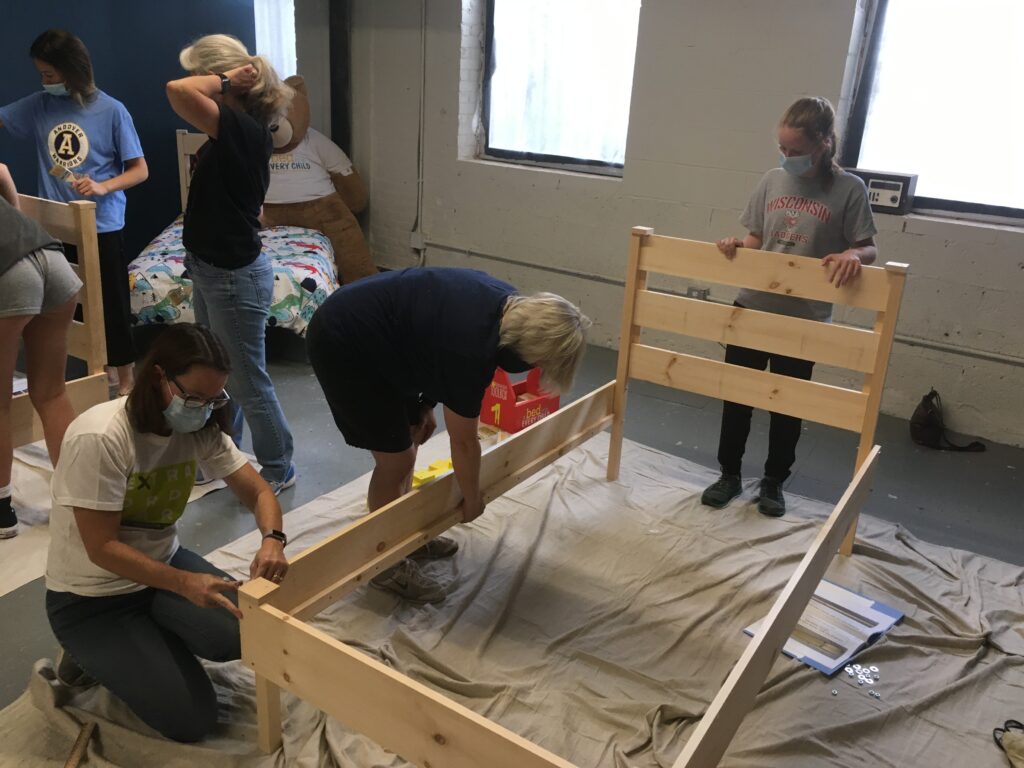 Bed Making for the Homeless - Service Project! - It was Awesome!!!