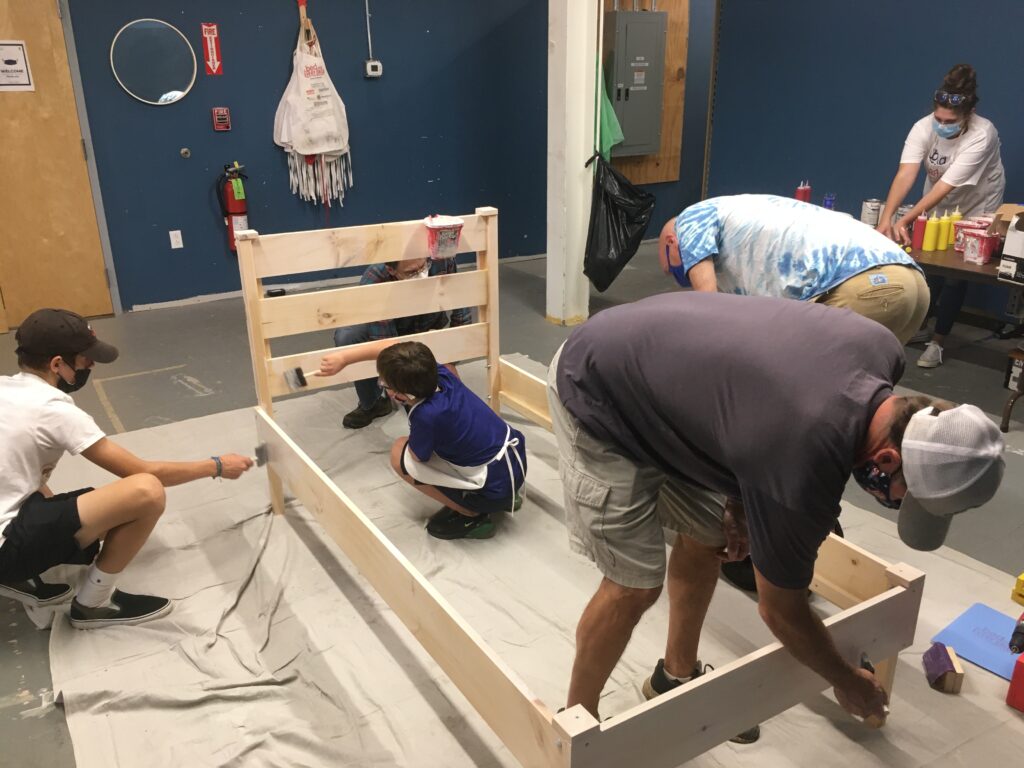 Bed Making for the Homeless - Service Project! - It was Awesome!!!