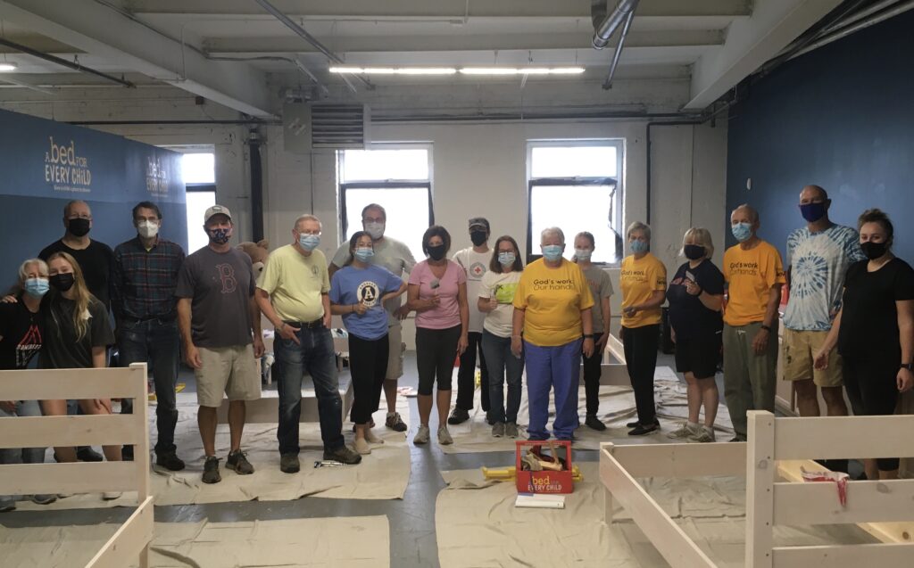 Bed Making for the Homeless - Service Project! - It was Awesome!!!