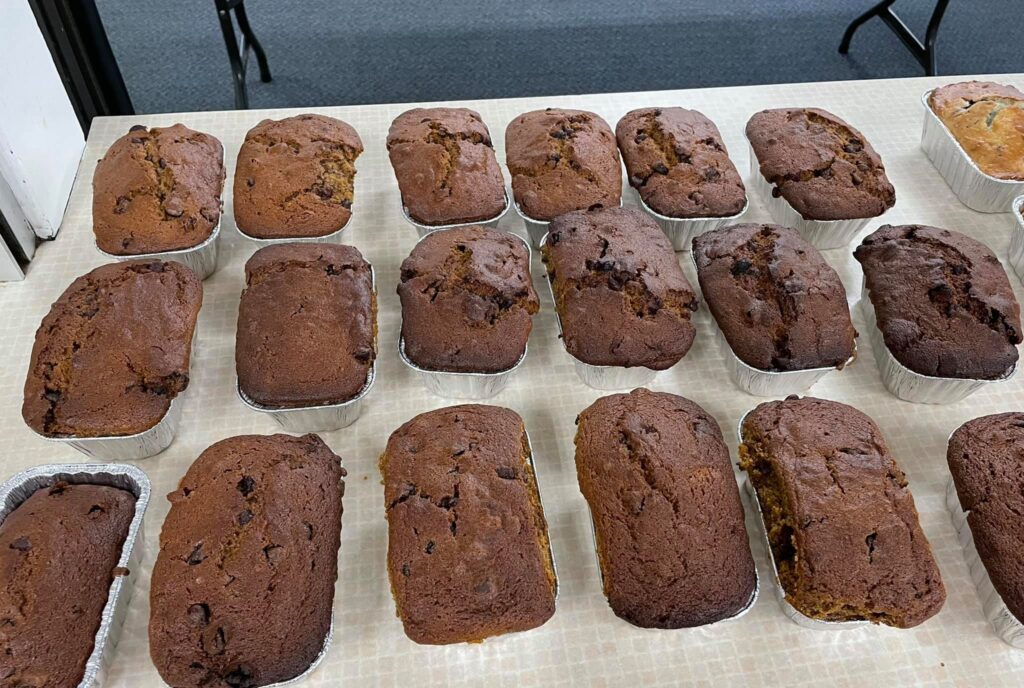 High School Youth Group - Bread Making for "Seniors" and "Shut-ins" of the church!