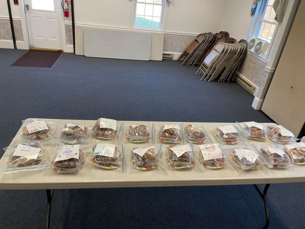 High School Youth Group - Bread Making for "Seniors" and "Shut-ins" of the church!