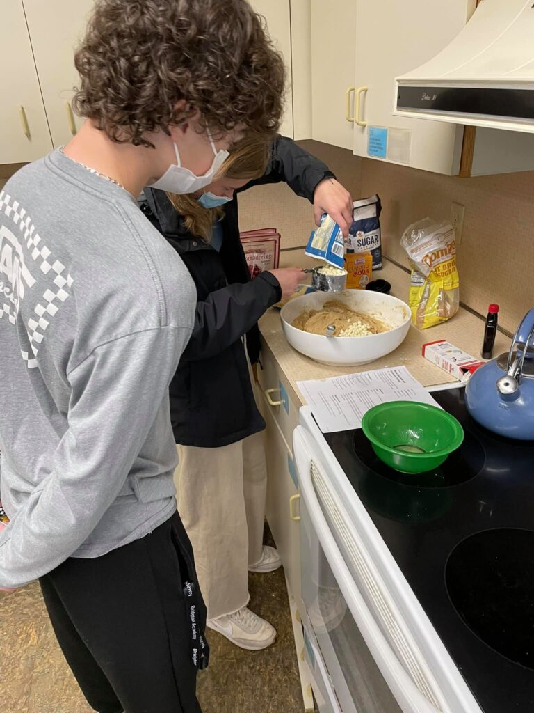 High School Youth Group - Bread Making for "Seniors" and "Shut-ins" of the church!