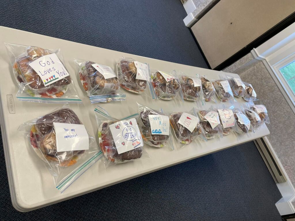 High School Youth Group - Bread Making for "Seniors" and "Shut-ins" of the church!