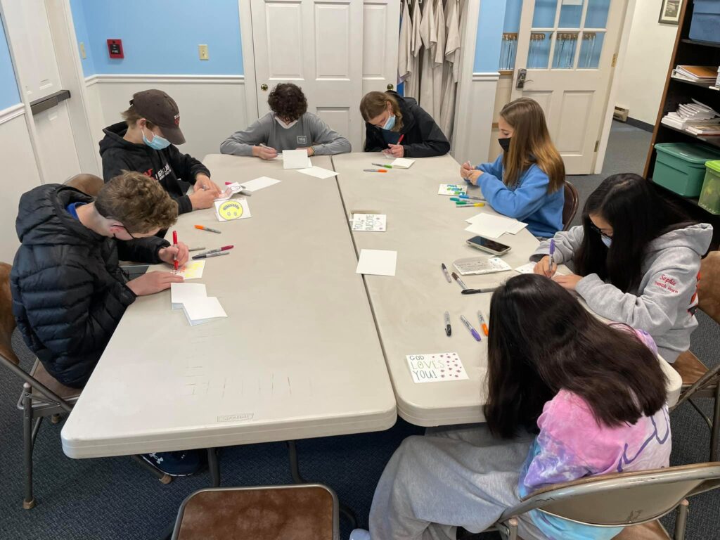 High School Youth Group - Bread Making for "Seniors" and "Shut-ins" of the church!