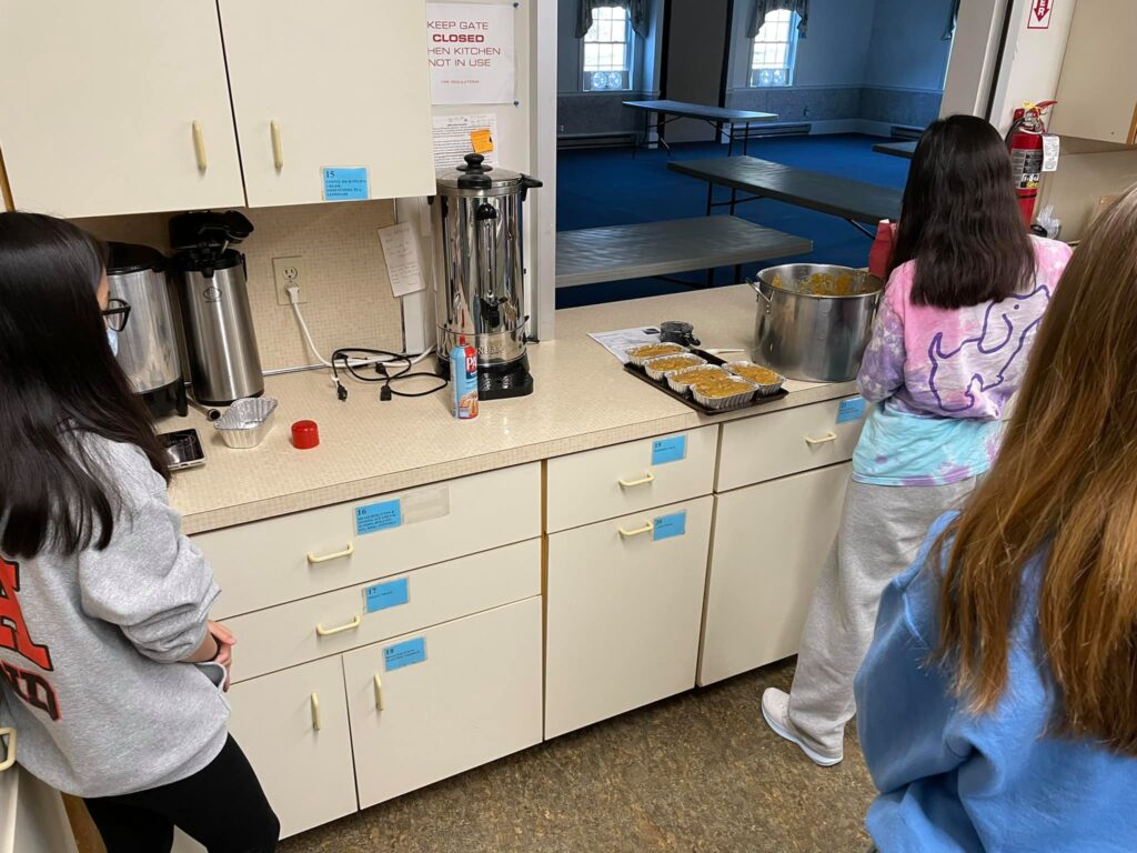 High School Youth Group - Bread Making for "Seniors" and "Shut-ins" of the church!